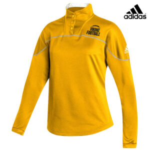 Viking Football Adidas Women Stadium 1/4 Snap Long Sleeve-Gold