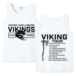 Viking Football Comfort Colors Men Heavyweight Ring Spun Tank Top-White