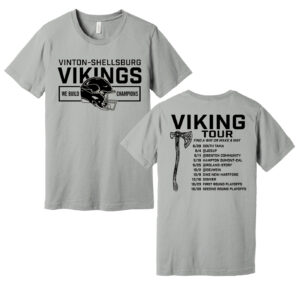 Viking Football Bella Canvas Short Sleeve combed and ring spun cotton T-Shirt-Silver