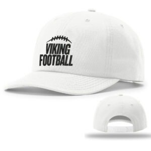 Viking Football Richardson Relaxed 6 Panel Snapback premium canvas cap-White