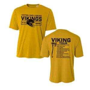 Viking Football Adult Cooling Performance Tshirt -Gold