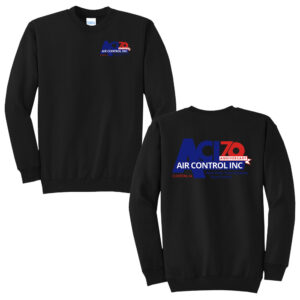 Air Control Unisex Fleece Crewneck Sweatshirt-Black