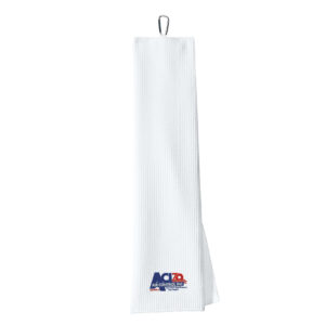 Air Control Port Authority Waffle Microfiber Golf Towel-White