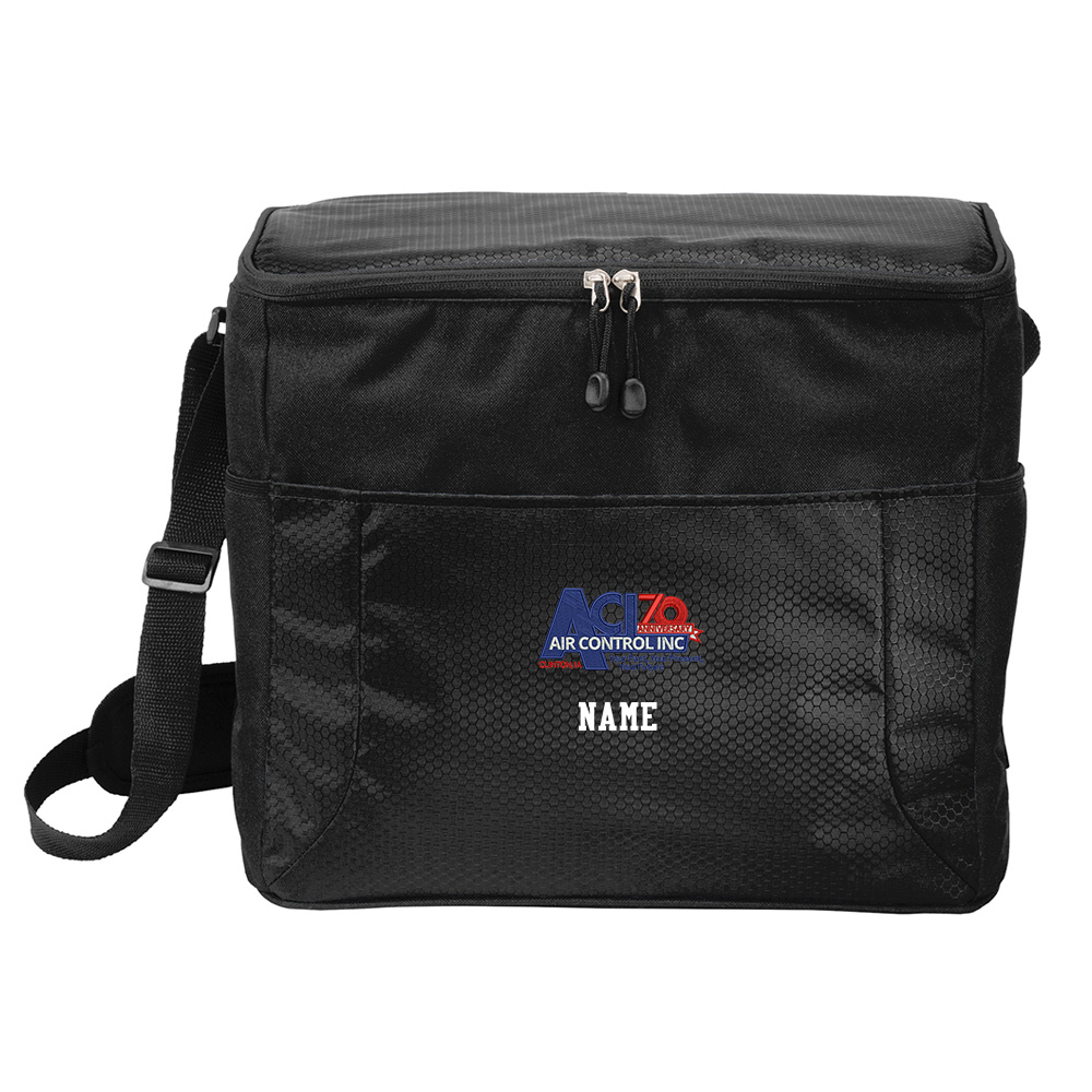 Air Control Port Authority 24-Can Cube Cooler-Black/Black