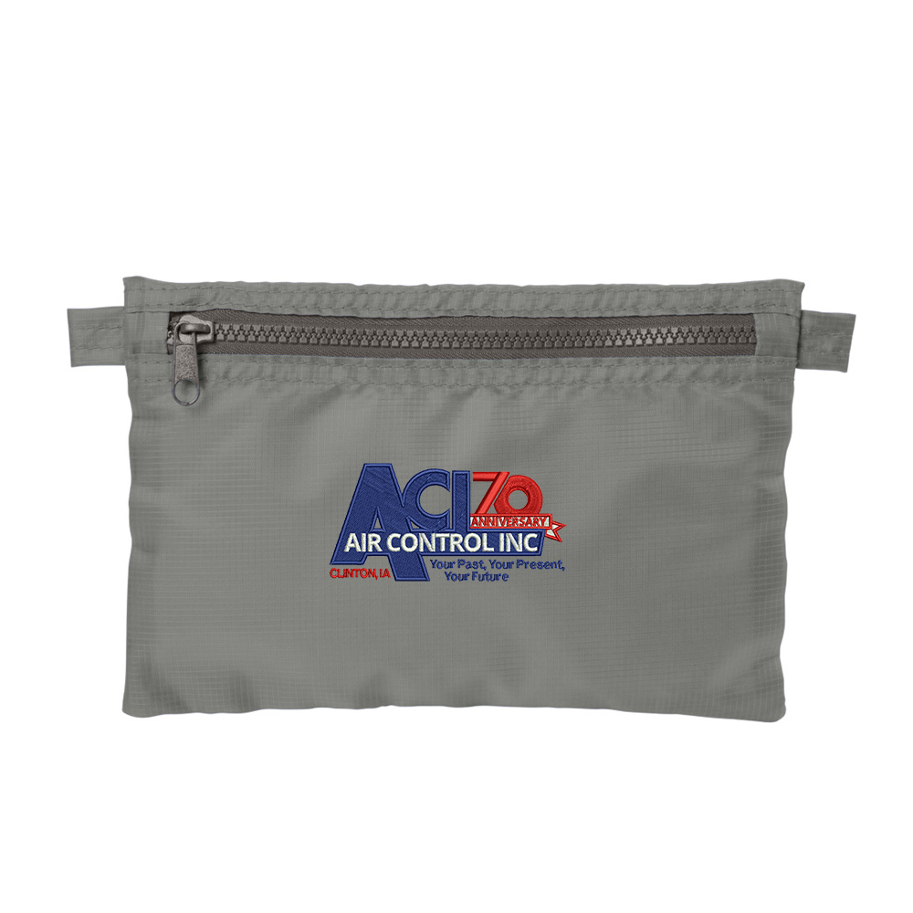 Air Control Port Authority Stash Pouch -Gusty Grey Deep Smoke