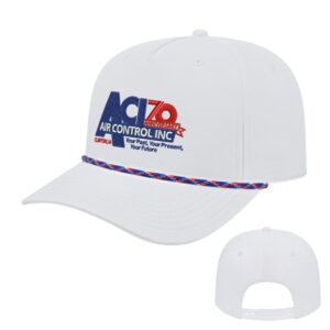 Air Control ICON performance rope golf cap-White Red/White Royal