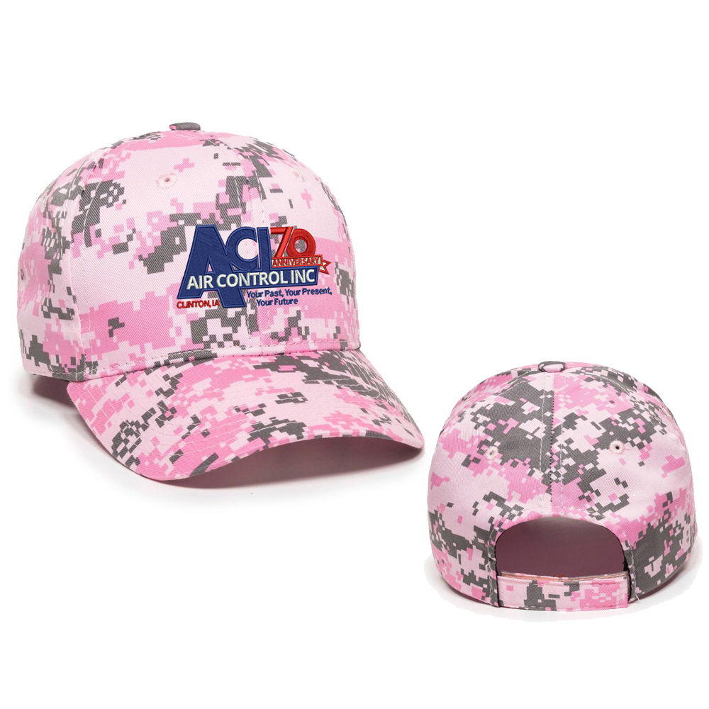 Air Control Digital Camo pro-twill adjustable cap-Pink