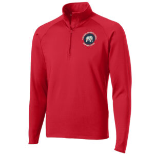 Boone County Iowa Republican Sport Tek Men Sport Wick Stretch 1/2 Zip Pullover-Red