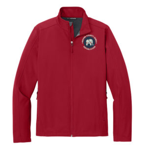 Boone County Iowa Republican Port Authority Core Soft Shell Jacket Men-Rich Red