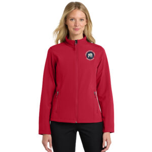 Boone County Iowa Republican Port Authority Ladies Core Soft Shell Jacket-Rich Red