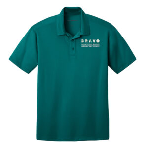 Bravo Greater Des Moines Port Authority Silk Touch Performance Polo Men-Teal Green