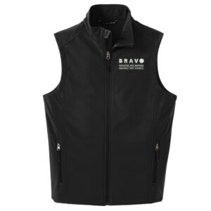 Bravo Greater Des Moines Port Authority Men Core Soft Shell Vest-Black
