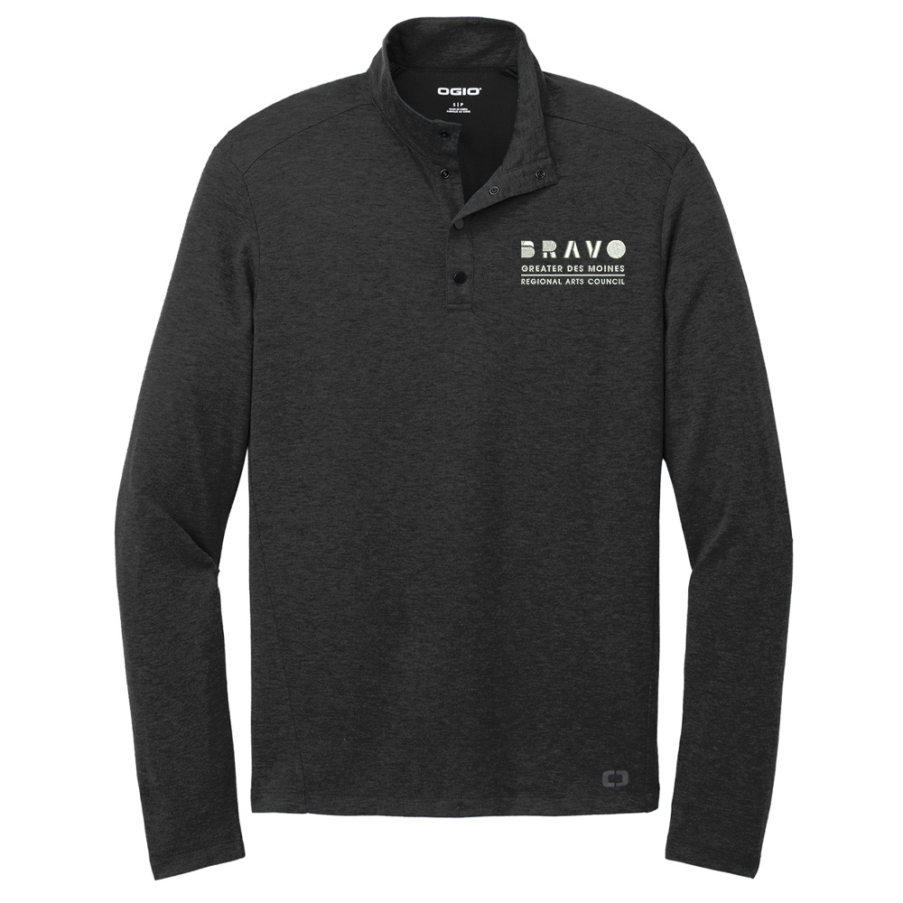 Bravo Greater Des Moines OGIO Command 1/4-Snap long sleeve Men-Blacktop