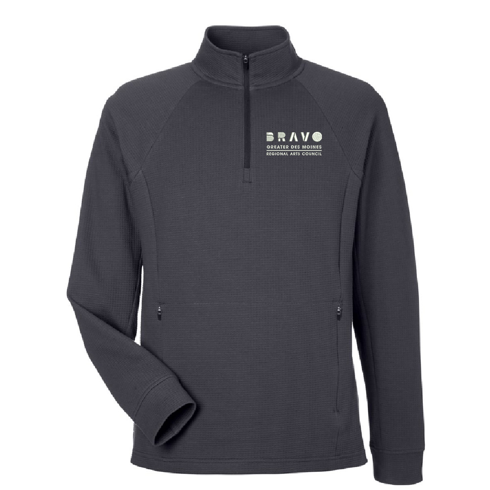 Bravo Greater Des Moines North End Men's Rhythm Waffle Quarter-Zip Pullover-Carbon