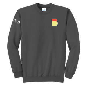 Bravo Greater Des Moines Unisex Fleece Crewneck Sweatshirt-Charcoal