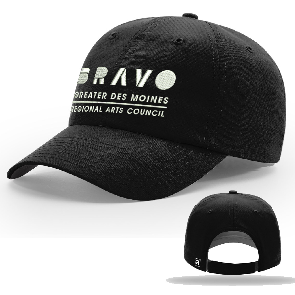 Bravo Greater Des Moines Richardson Unstructured R-Active Lite Adjustable Cap-Black