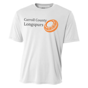 Longspurs Trapshooting Adult Cooling Performance Tshirt-White