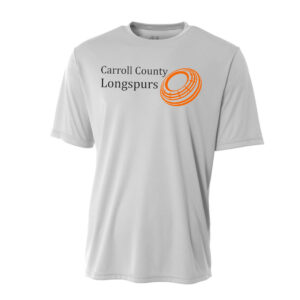 Longspurs Trapshooting Adult Cooling Performance Tshirt-Silver