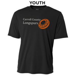 Longspurs Trapshooting YOUTH Cooling Performance Tshirt-Black