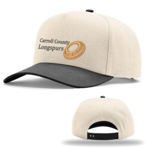 Longspurs Trapshooting Richardson Full Fabric 5 Panel Champ Cap-Cream/ Black