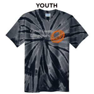 Longspurs Trapshooting YOUTH Essential Tie-Dye Tee-Black