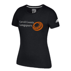 Longspurs Trapshooting Adidas Go To Performance Women’s Short Sleeve Tee-Black (S, L, XL, 2x)