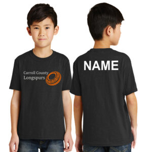 Longspurs Trapshooting Youth Short Sleeve Tee-Black
