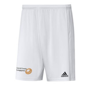 Longspurs Trapshooting Adidas SQUADRA 21 3-stripe soccer shorts – WHITE/white