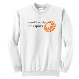Longspurs Trapshooting Unisex Fleece Crewneck Sweatshirt-White