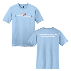 Cardiology Consultants Unisex Premium Short Sleeve Tee- Ice Blue