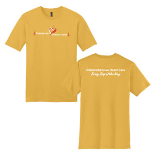 Cardiology Consultants Unisex Premium Short Sleeve Tee-Ochre Yellow