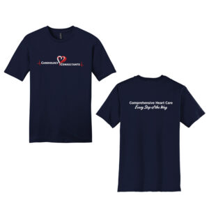 Cardiology Consultants Unisex Premium Short Sleeve Tee-New Navy
