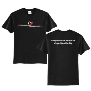 Cardiology Consultants Unisex Short Sleeve Tee-Black
