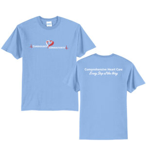 Cardiology Consultants Unisex Short Sleeve Tee- Light Blue