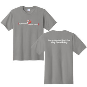 Cardiology Consultants Unisex Cotton Fan Favorite Short Sleeve Tee-Medium Grey