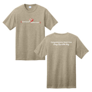 Cardiology Consultants Unisex CVC Tee-Desert Tan Heather
