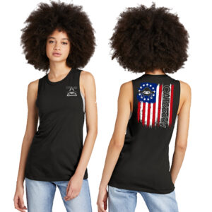 Cat Daddy District Women’s Perfect Tri Muscle Tank-Black