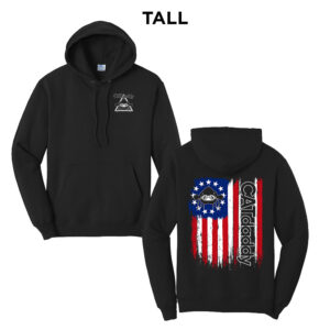 Cat Daddy Tall Fleece Hooded Sweatshirt-Black