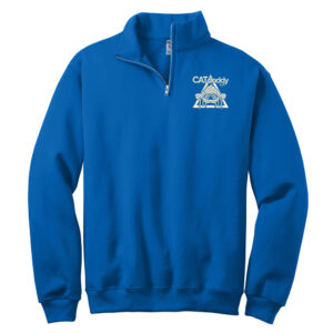 Cat Daddy JERZEES Unisex Nublend Cadet Collar Sweatshirt Royal