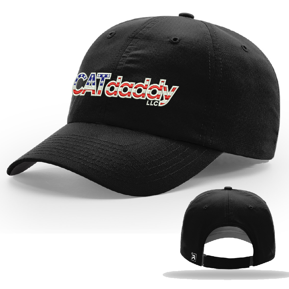 Cat Daddy Richardson Unstructured R-Active Lite Adjustable Cap-Black