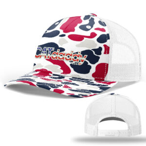 Cat Daddy Richardson Printed Five PanelTrucker mesh snap back cap-Americana Duck Camo