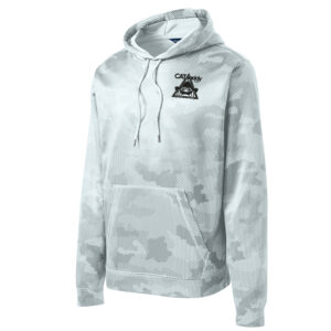 Cat Daddy Sport-Tek Sport-Wick CamoHex Fleece Hooded Pullover Men-White