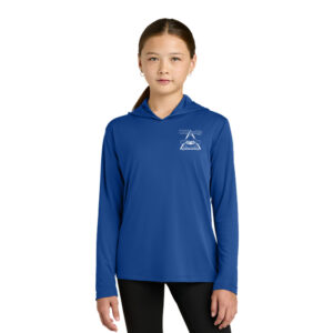 Cat Daddy Sport-Tek Youth Posi-UV Pro Long Sleeve Hoodie-Royal
