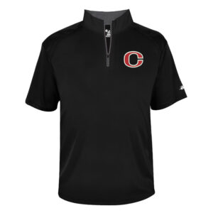 Clinton Badger B-Core short sleeve 1/4 zip performance pullover Men-Black