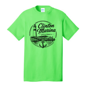 Clinton Marina Unisex Short Sleeve Tee-Neon Green