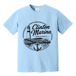 Clinton Marina Comfort Colors Pigment Dyed Short Sleeve Shirt Unisex-Hydrangea
