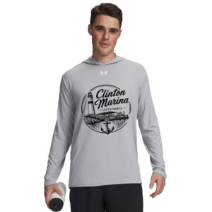 Clinton Marina Under Armour Mens Team Vanish Performance Hoodie-Mod Grey
