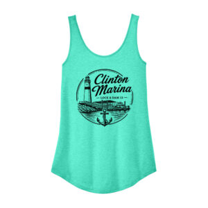 Clinton Marina District Women’s Perfect Tri Relaxed Tank-Aqua Heather