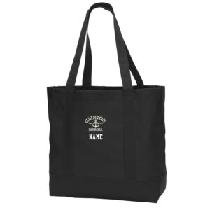Clinton Marina Port Authority Canvas  Day Tote-Black/Black