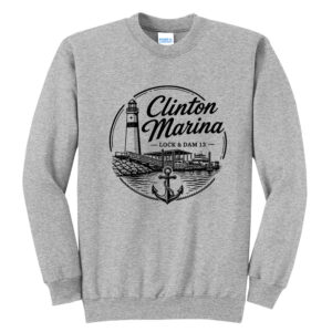 Clinton Marina Unisex Core Fleece Crewneck Sweatshirt-Athletic Heather